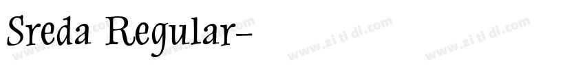 Sreda Regular字体转换